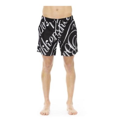 Bikkembergs Black Polyester Swimwear Black, Herr