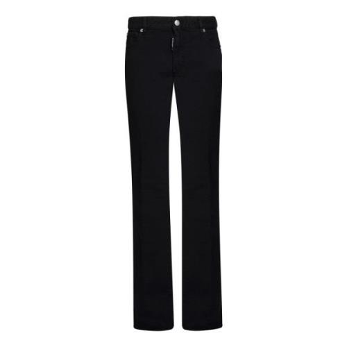 Dsquared2 Straight Jeans Black, Dam