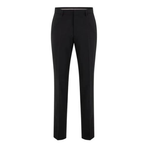 Hugo Boss Slim Fit Suit Trousers Black, Herr