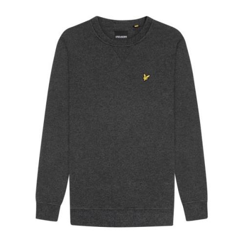 Lyle & Scott Klassisk Crew Neck Sweatshirt Gray, Herr