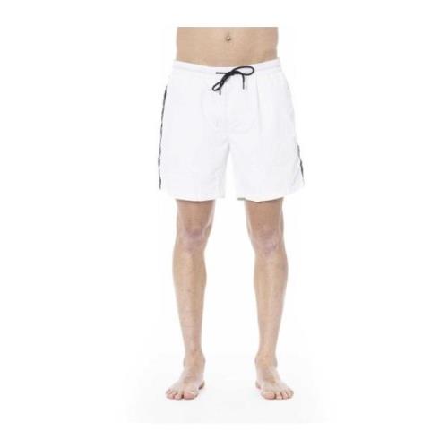 Iceberg Herr Logo Bermuda Shorts med Sidestripar White, Herr