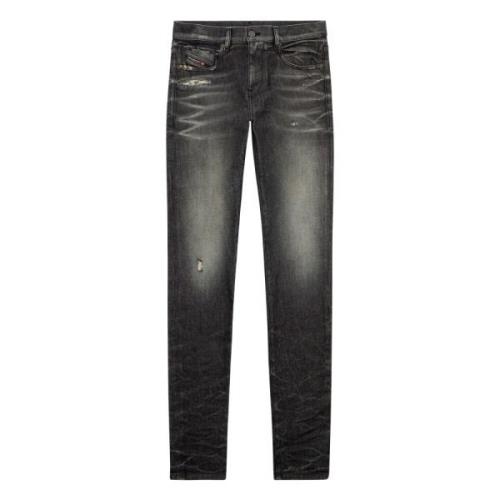 Diesel Slim Jeans - 2019 D-Strukt Black, Herr