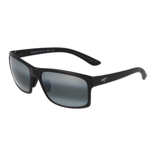 Maui Jim Fyrkantiga Acetat Solglasögon Pokowai Arch Black, Unisex