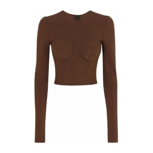 Dolce & Gabbana Brun Ss22 Top - F751Vtfugkfm0023 Brown, Dam