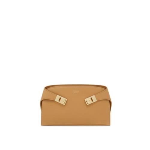 Salvatore Ferragamo Snygg Crossbody Väska Brown, Dam