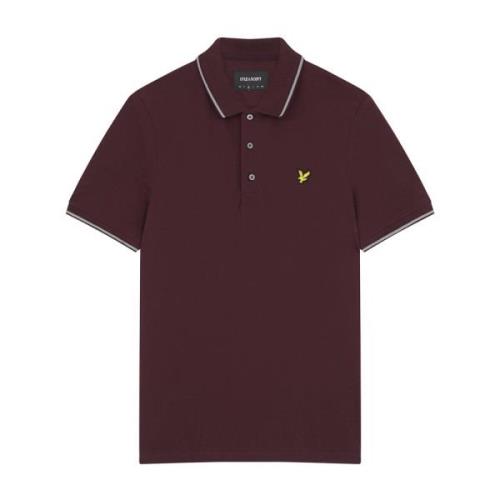 Lyle & Scott Tipped Polo Shirt Red, Herr