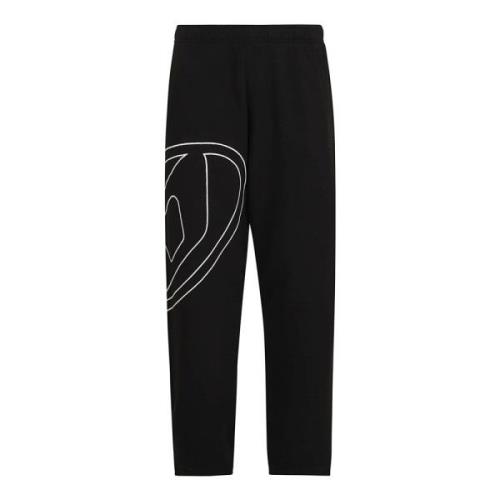 Diesel Stiliga Sweatpants för Män Black, Herr