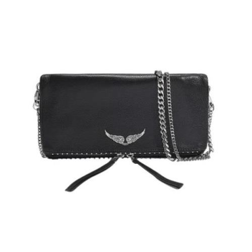 Zadig & Voltaire Laeder crossbodyvskor Black, Dam