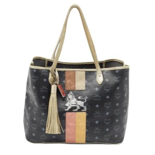 MCM Pre-owned Pre-owned Canvas totevskor Multicolor, Dam