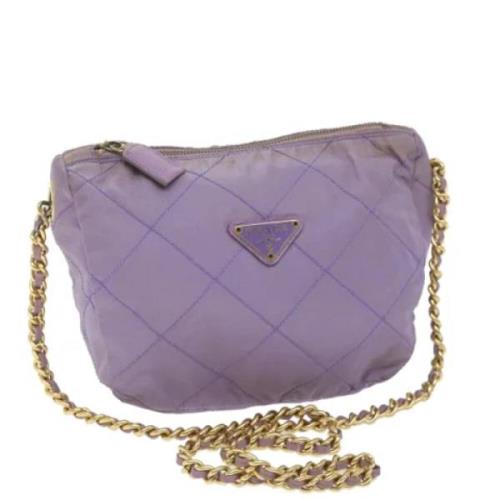 Prada Vintage Pre-owned Nylon prada-vskor Purple, Dam