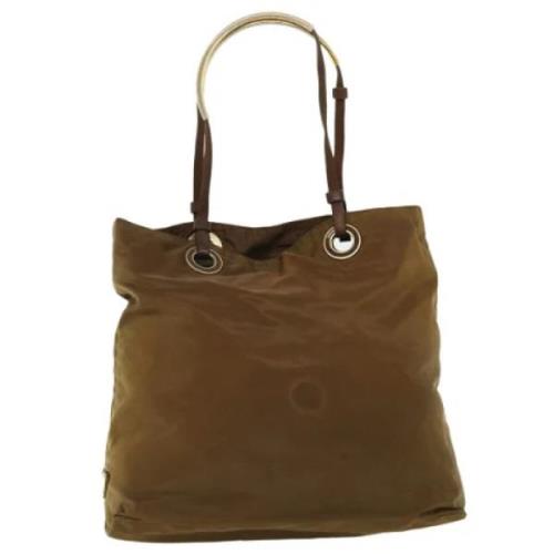 Prada Vintage Pre-owned Nylon totevskor Brown, Dam