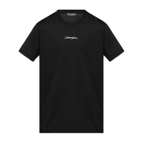 Dolce & Gabbana T-shirt med logotyp Black, Herr