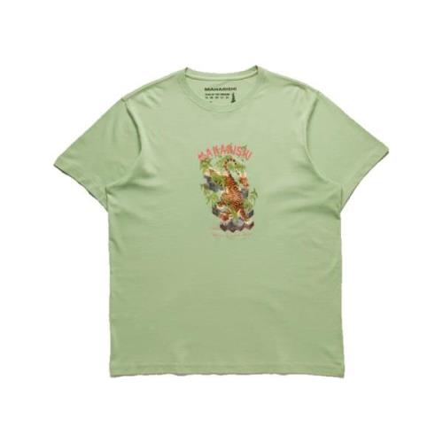 Maharishi Bambu Tiger Grafisk Tee Green, Herr