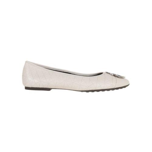 Tory Burch Vita Ballerinaskor för Kvinnor White, Dam