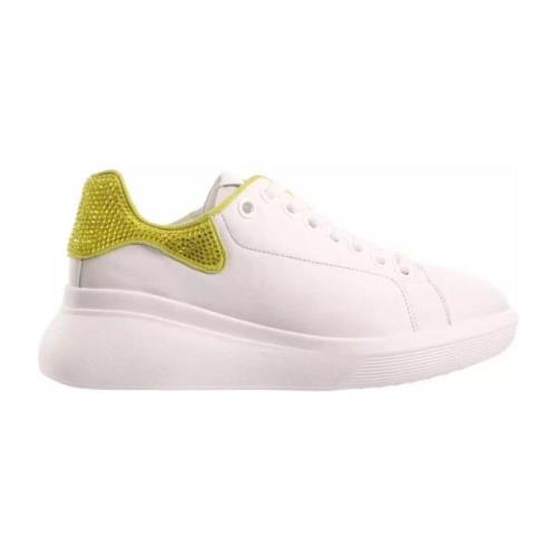 Högl Metallic Lime Platform Sneaker White, Dam