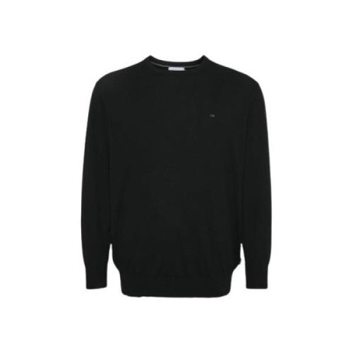 Calvin Klein Premium Ull Crewneck Sweatshirt Black, Herr