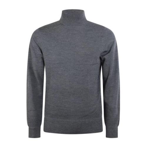 Calvin Klein Merinoull Mock Neck Tröja Gray, Herr