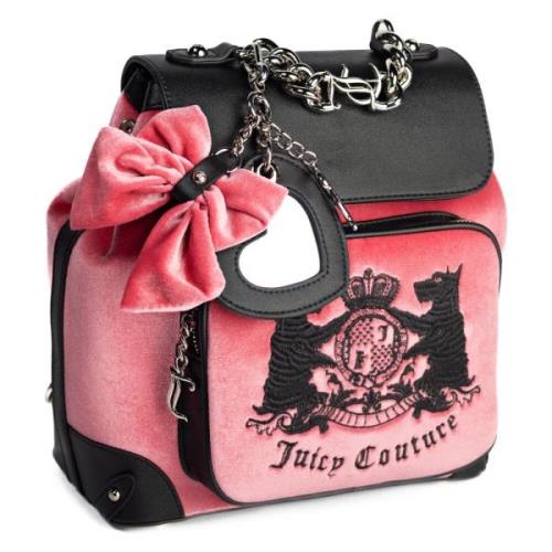 Juicy Couture Ikonisk Ryggsäck Candy Pink/Black Multicolor, Dam