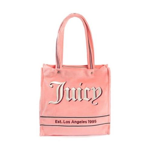 Juicy Couture Velvet Shopper Pink/Lemonade/White Multicolor, Dam