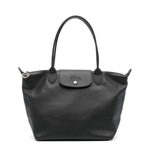 Longchamp Xtra Hopfällbar Väska i Svart Black, Dam