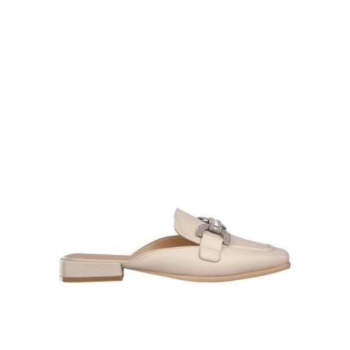 Alma EN Pena Stirrup Rhinestone Mules White, Dam