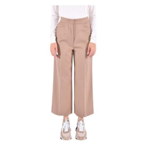 Max Mara Studio Kort ullbyxor Brown, Dam