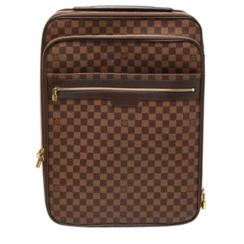 Louis Vuitton Vintage Pre-owned Laeder resvskor Brown, Dam