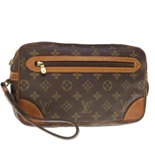 Louis Vuitton Vintage Pre-owned Canvas kuvertvskor Brown, Dam