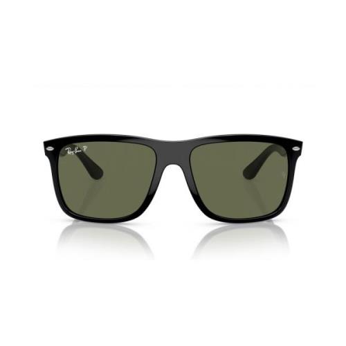 Ray-Ban Polariserade Oversized Solglasögon New Boyfriend Black, Unisex