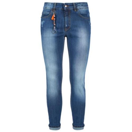 YES ZEE Herr Slim Fit Denim Jeans Blue, Herr