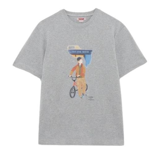 Baracuta Slowboy Arlington Tee Grey Melange Gray, Herr