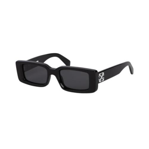 Off White Svarta solglasögon Arthur modell Black, Unisex