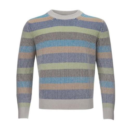 Gran Sasso Lyxig Cashmere Sweater Multicolor, Herr