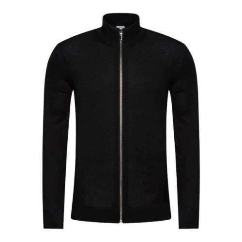 Calvin Klein Herr Zip-Up Cardigan Black, Herr