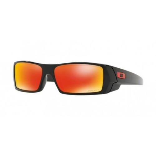 Oakley Röd Rubin Lins Plast Solglasögon Black, Herr