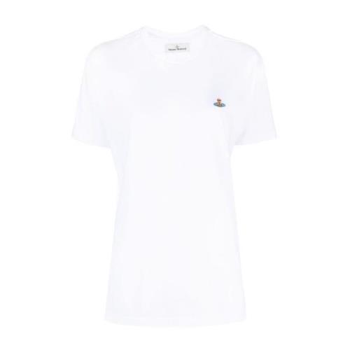 Vivienne Westwood Vita Orb Logo T-shirts och Polos White, Dam