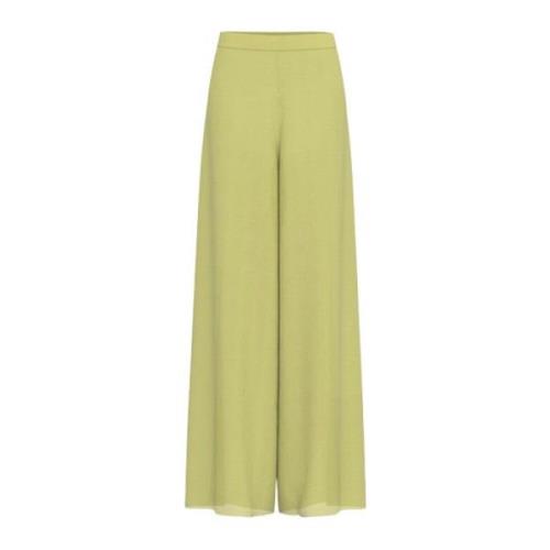 Marella Wide Trousers Green, Dam