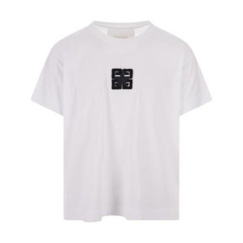 Givenchy Vit T-shirt med 4G Stars logo White, Herr