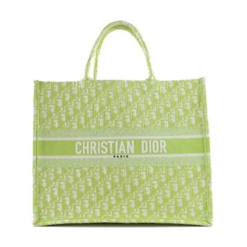 Dior Vintage Pre-owned Canvas totevskor Green, Dam