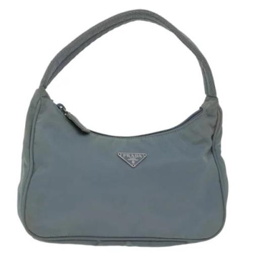 Prada Vintage Pre-owned Nylon prada-vskor Blue, Dam