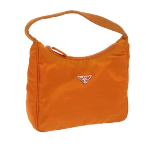 Prada Vintage Pre-owned Nylon prada-vskor Orange, Dam