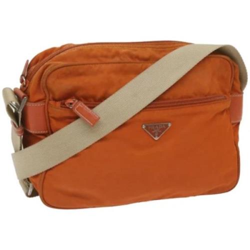 Prada Vintage Pre-owned Nylon prada-vskor Orange, Dam