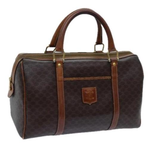 Celine Vintage Pre-owned Laeder handvskor Brown, Dam