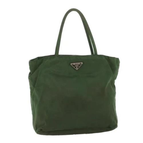 Prada Vintage Pre-owned Nylon prada-vskor Green, Dam