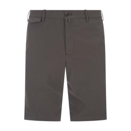 PT Torino Grå Stretch Bermuda Shorts med Fickor Gray, Herr