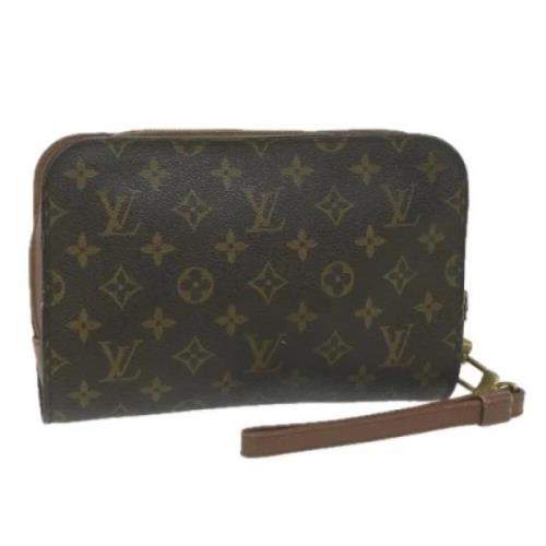 Louis Vuitton Vintage Pre-owned Canvas kuvertvskor Brown, Dam