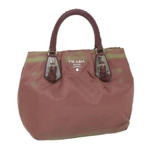 Prada Vintage Pre-owned Nylon prada-vskor Pink, Dam