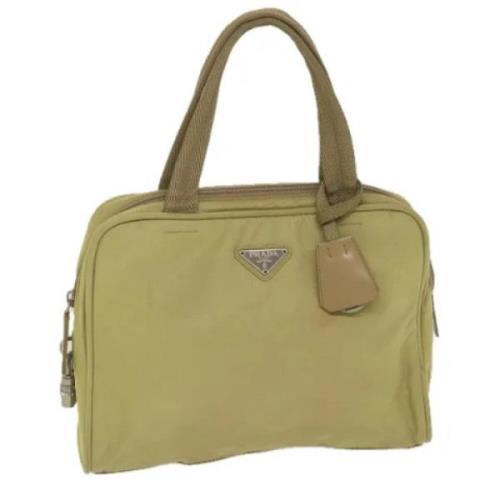 Prada Vintage Pre-owned Nylon prada-vskor Green, Dam