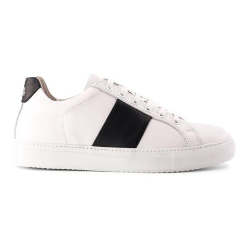 National Standard Handgjorda Svarta Sneakers White, Herr