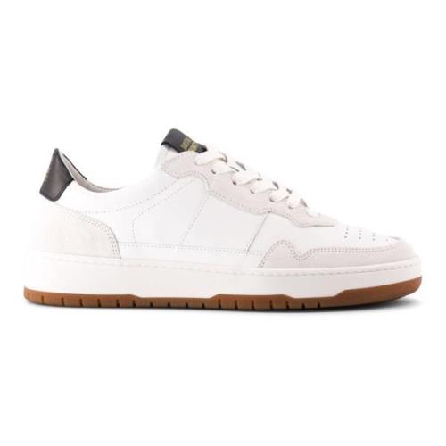 National Standard Handgjorda Etiska Sneakers Vit Svart White, Herr